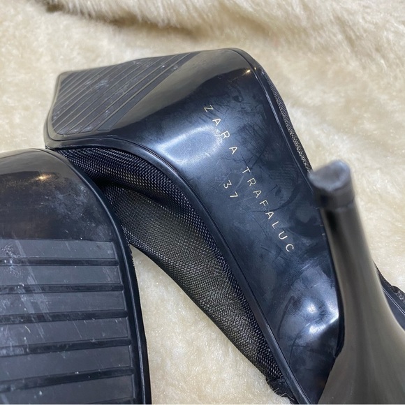 𝅺NWOT Zara Mesh Heels - Picture 6 of 11